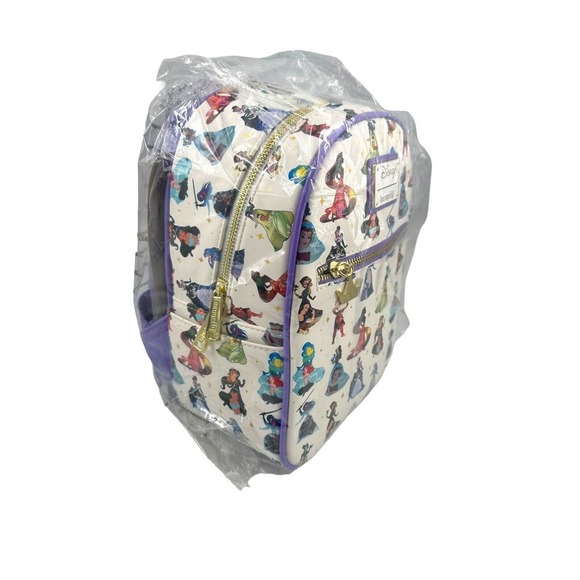 Loungefly Disney Princesses Dress Mini Backpack Jasmine Mulan Aurora Moana NEW - Picture 8 of 15